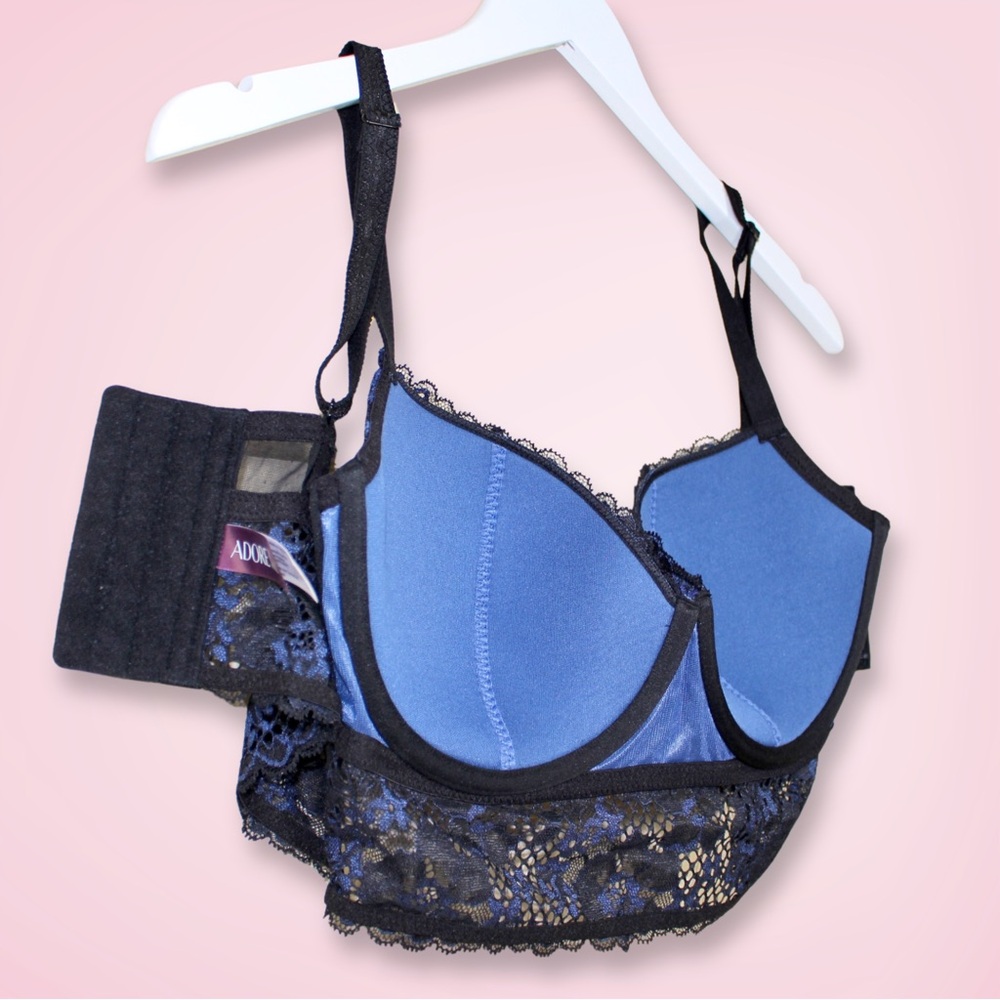 Adore Me Blue Lace Bra - Picture 9 of 9